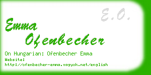 emma ofenbecher business card